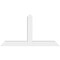 Ekena Millwork Portland Architectural Grade PVC Gable Bracket, 48"W x 26"H x 4"D x 4"F, 13/12 Pitch GBP048X26X0404POR00 - alternate 5